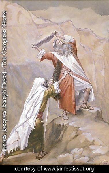 378x600 James Jacques Joseph Tissot - Moses Ten Commandments Painting