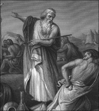 341x382 Moses, Exodus From Egypt, The Ten Commandments And The Promised - Moses Ten Commandments Painting