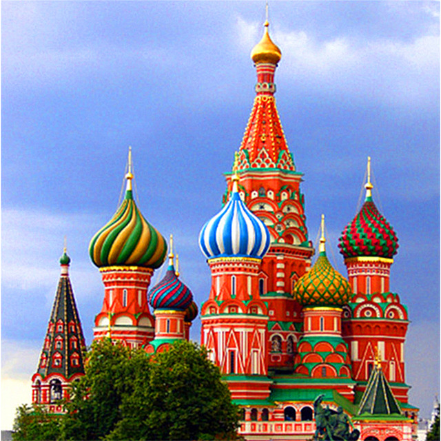 640x640 Li Loye New Diy Round Diamond Painting Embroidery Mosque Cross - Mosque Painting