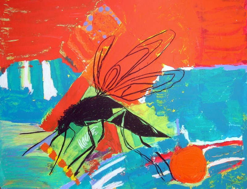 800x612 Paintings Notesfromthewaitingroom Page 6 - Mosquito Painting