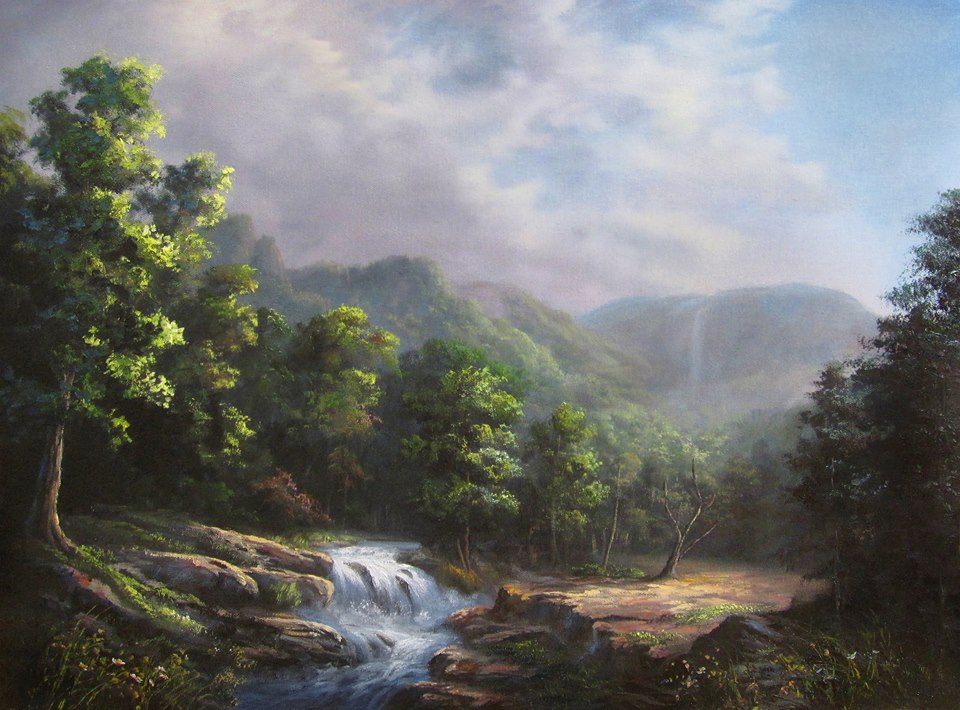 960x710 Life After Bob Ross More Oil Painting - Most Expensive Bob Ross Painting