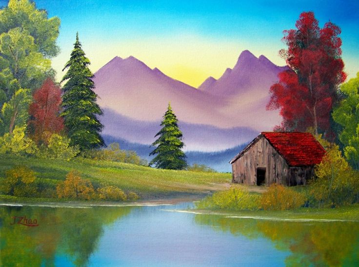 Most Expensive Bob Ross Painting Sold At PaintingValley Com Explore   Most Expensive Bob Ross Painting Sold 3 