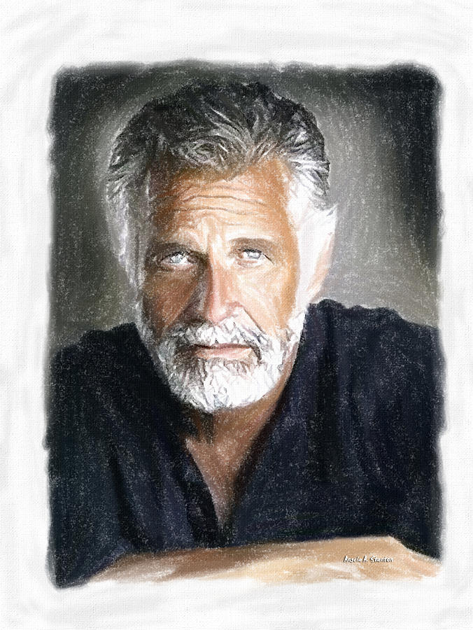 676x900 One Of The Most Interesting Man In The World Painting By Angela - Most Interesting Man In The World Painting