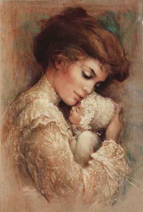 600x888 The 496 Best Children In Painting! Images - Mother And Baby Painting