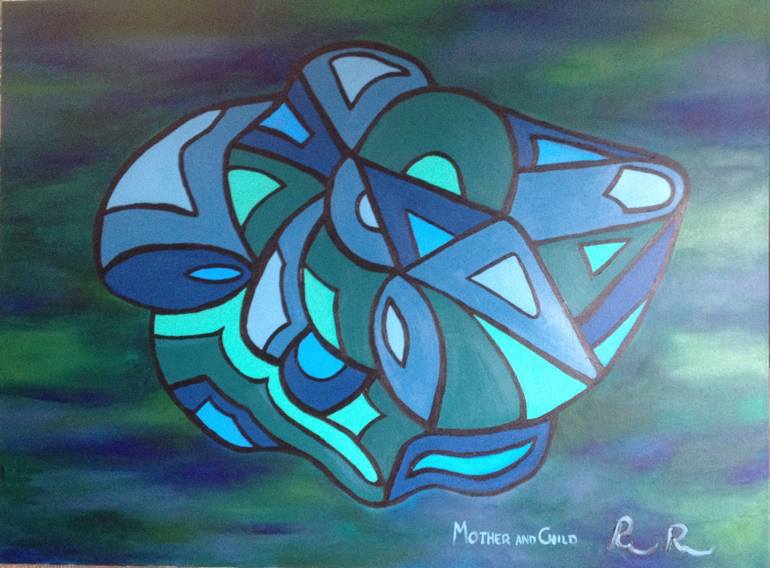 770x568 Saatchi Art Mother And Child Large Original Acrylic Abstract - Mother And Child Painting Abstract