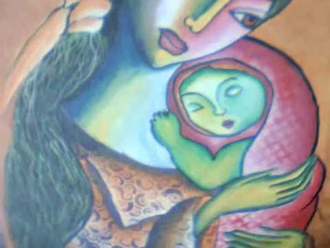 480x360 3 100 Abstract Mother And Child - Mother And Child Painting Abstract