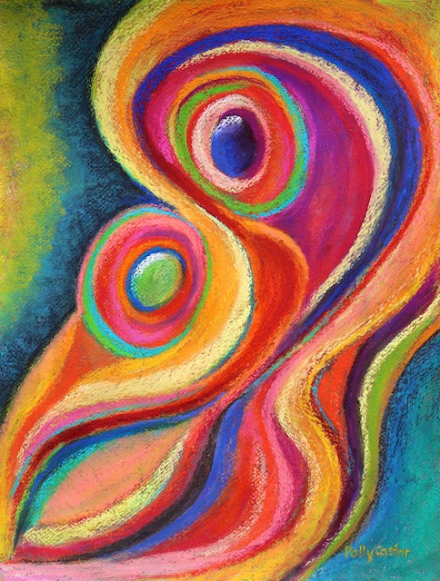 484x640 Between Mother And Child (New Abstract Conceptualist Painting - Mother And Child Painting Abstract