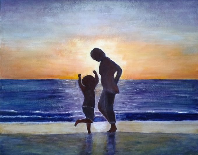 680x534 Mother And Daughter Art Gallery Jose - Mother And Daughter Painting