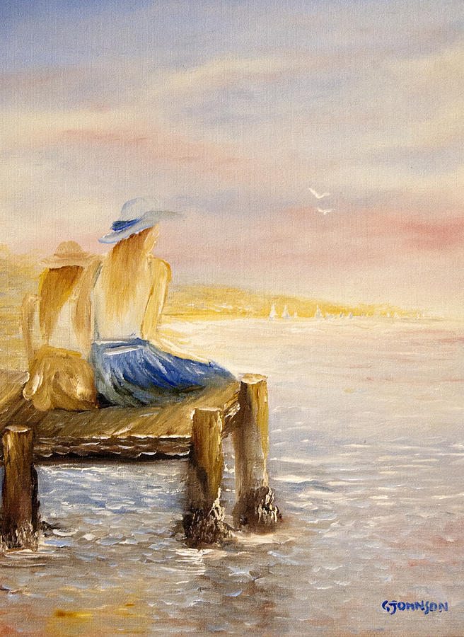 656x900 Mother And Daughter Painting By Glen Johnson - Mother And Daughter Painting