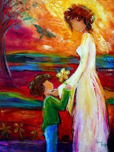 Mother And Son Painting at PaintingValley.com | Explore collection of