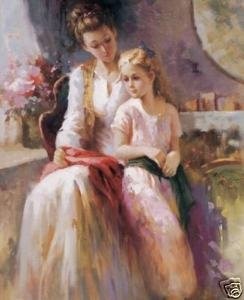 244x300 Modern Art Summary Oil Paintingmother And Baby Guaranteed 100 - Mother Baby Painting