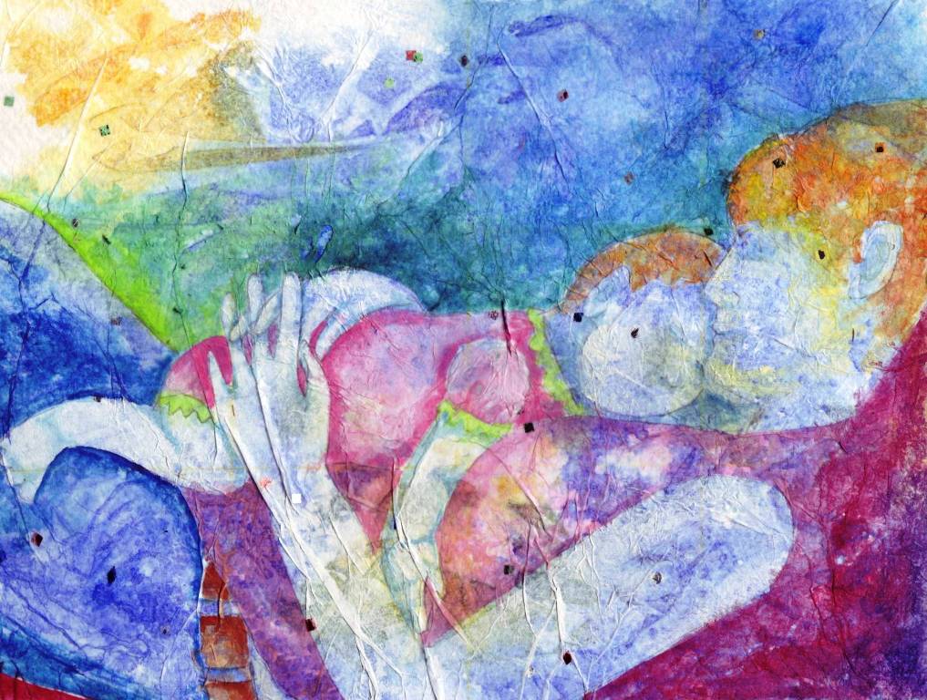 1017x768 Beth Parker Art Mother And Baby - Mother Baby Painting