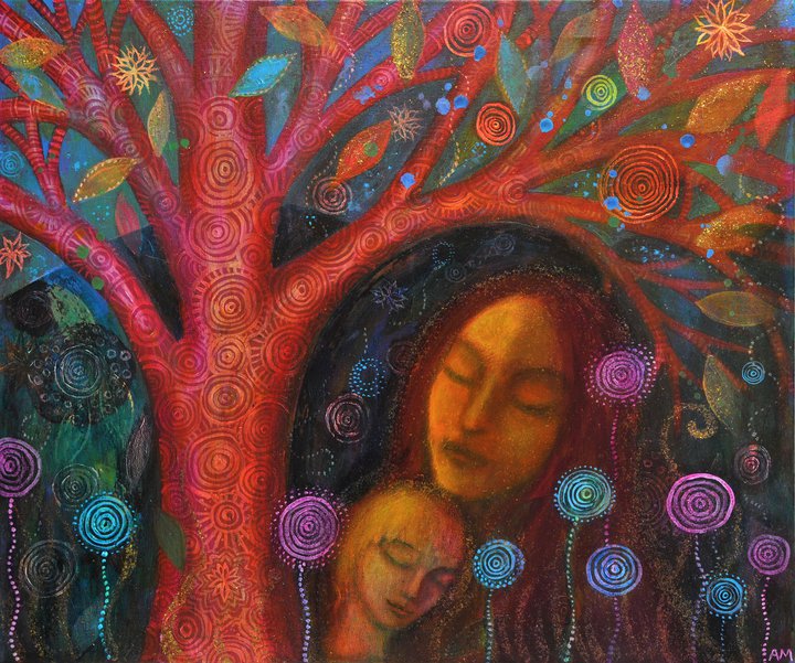 720x601 Mother Child Tree Alice Mason Artist - Mother Child Painting