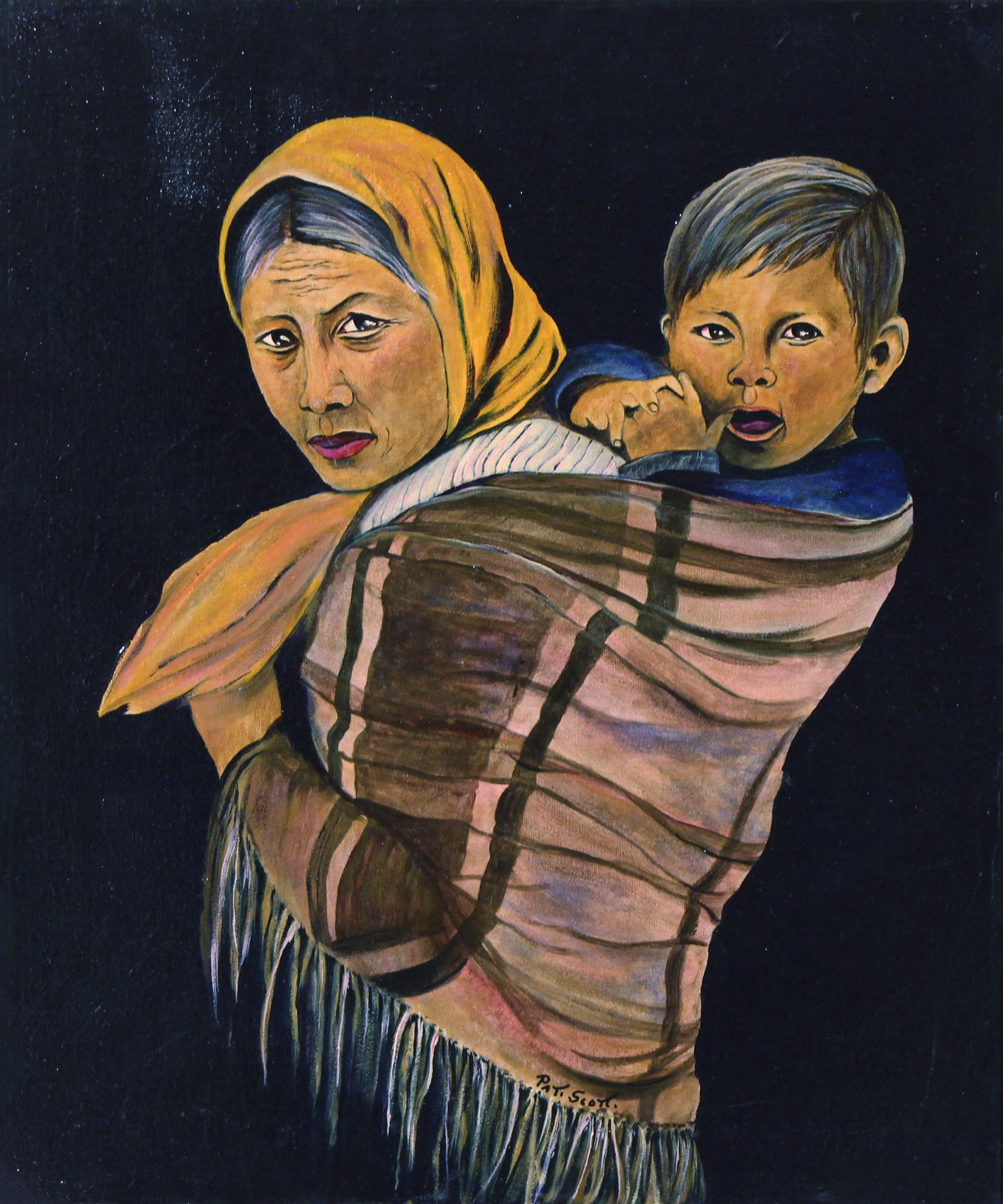 2396x2876 Mother And Child - Mother Child Painting