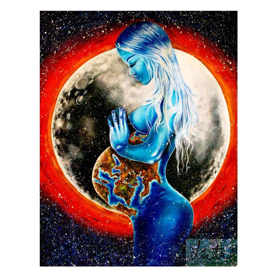 960x960 Mother Earth Lisete Alcalde Painter Artist - Mother Earth Painting