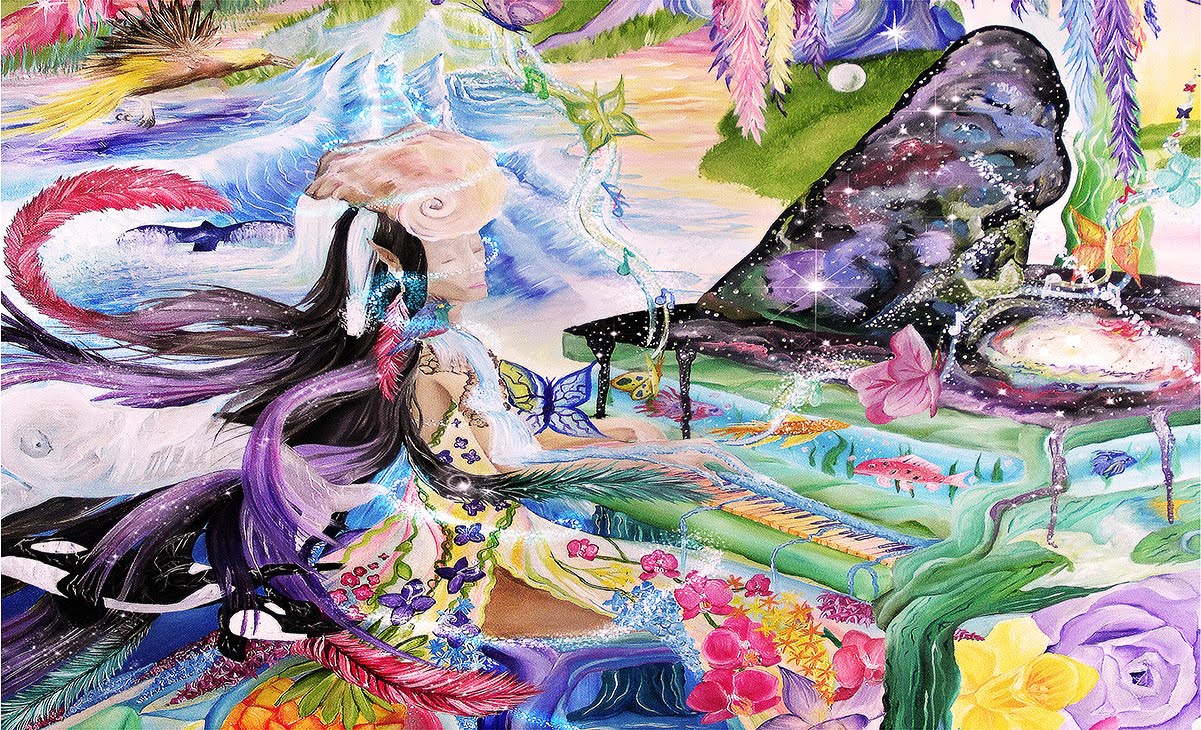 1201x730 Mother Nature ( Mother Earth) Speed Painting Visionary Art Video - Mother Earth Painting