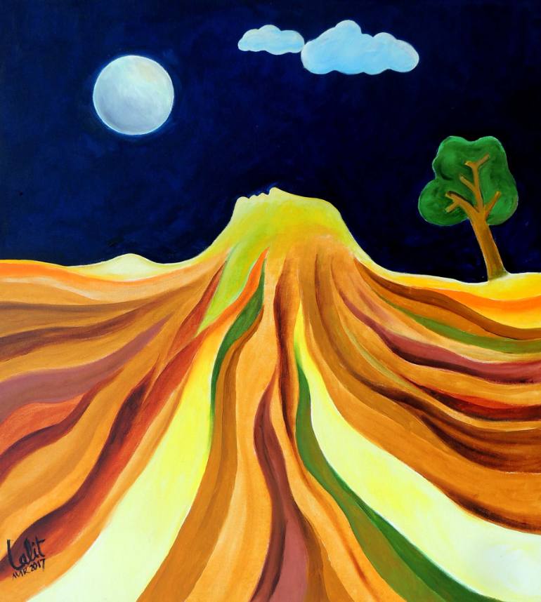 770x858 Saatchi Art Mother Earth Painting By Lalit Jain - Mother Earth Painting