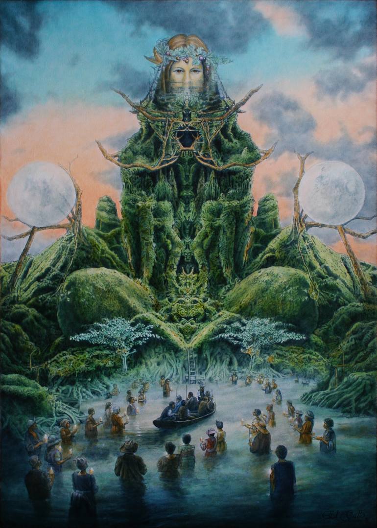 770x1079 Saatchi Art Mother Earth Painting By Bill Weber - Mother Earth Painting