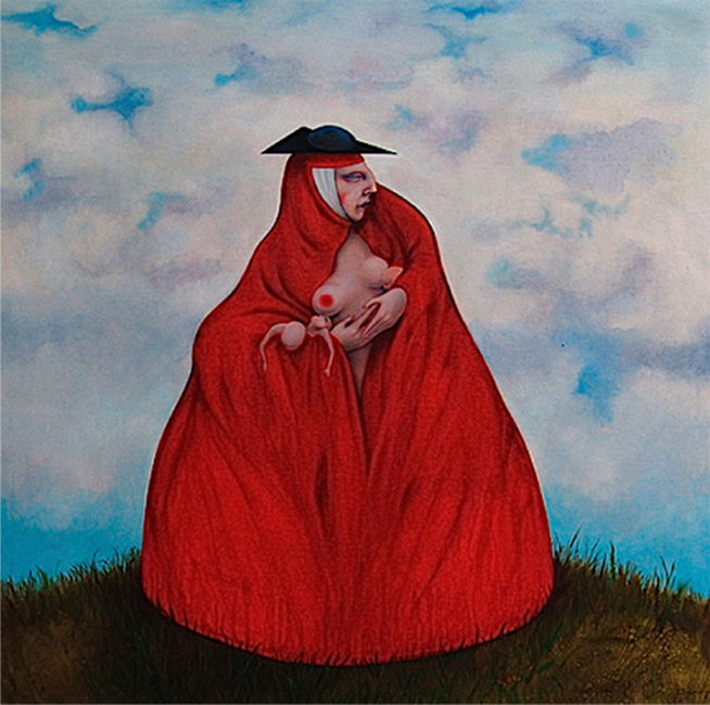 654x650 Linda Downie - Mother Goose Painting
