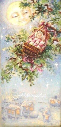 244x504 Nursery Rhyme Mother Goose - Mother Goose Painting