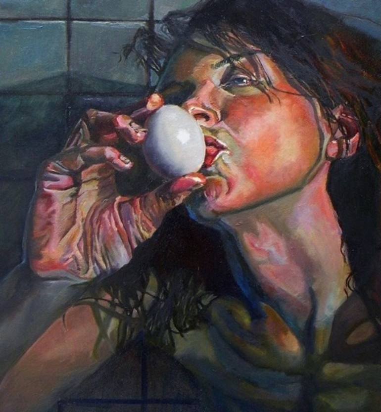 770x833 Saatchi Art Mother Goose Painting By Rebecca Crecelius - Mother Goose Painting