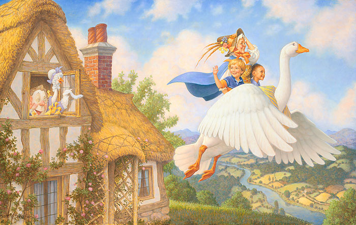 700x442 Scott Gustafson - Mother Goose Painting