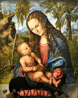 250x314 Veneration Of Mary In The Catholic Church - Mother Holding Child Painting