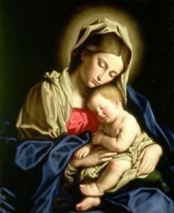 246x300 Oil Painting Madonna Virgin Mary Amp Child Christ(No Framed) Ebay - Mother Mary Painting