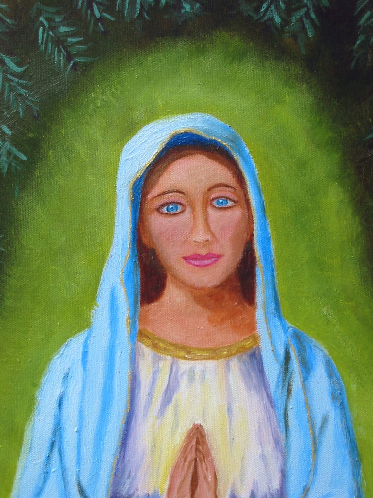 768x1024 Virgin Mary Painting - Mother Mary Painting