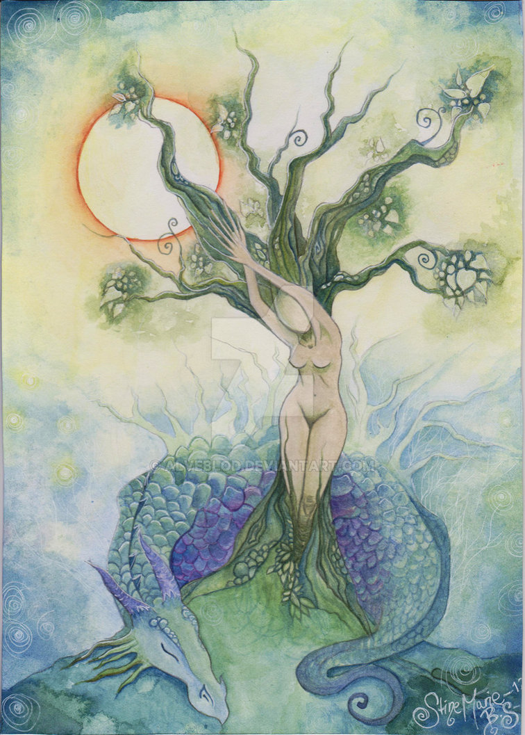 756x1057 Mother Nature By Alveblod - Mother Nature Painting