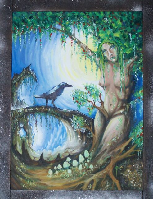 493x640 Mother Nature By Ficek Art - Mother Nature Painting