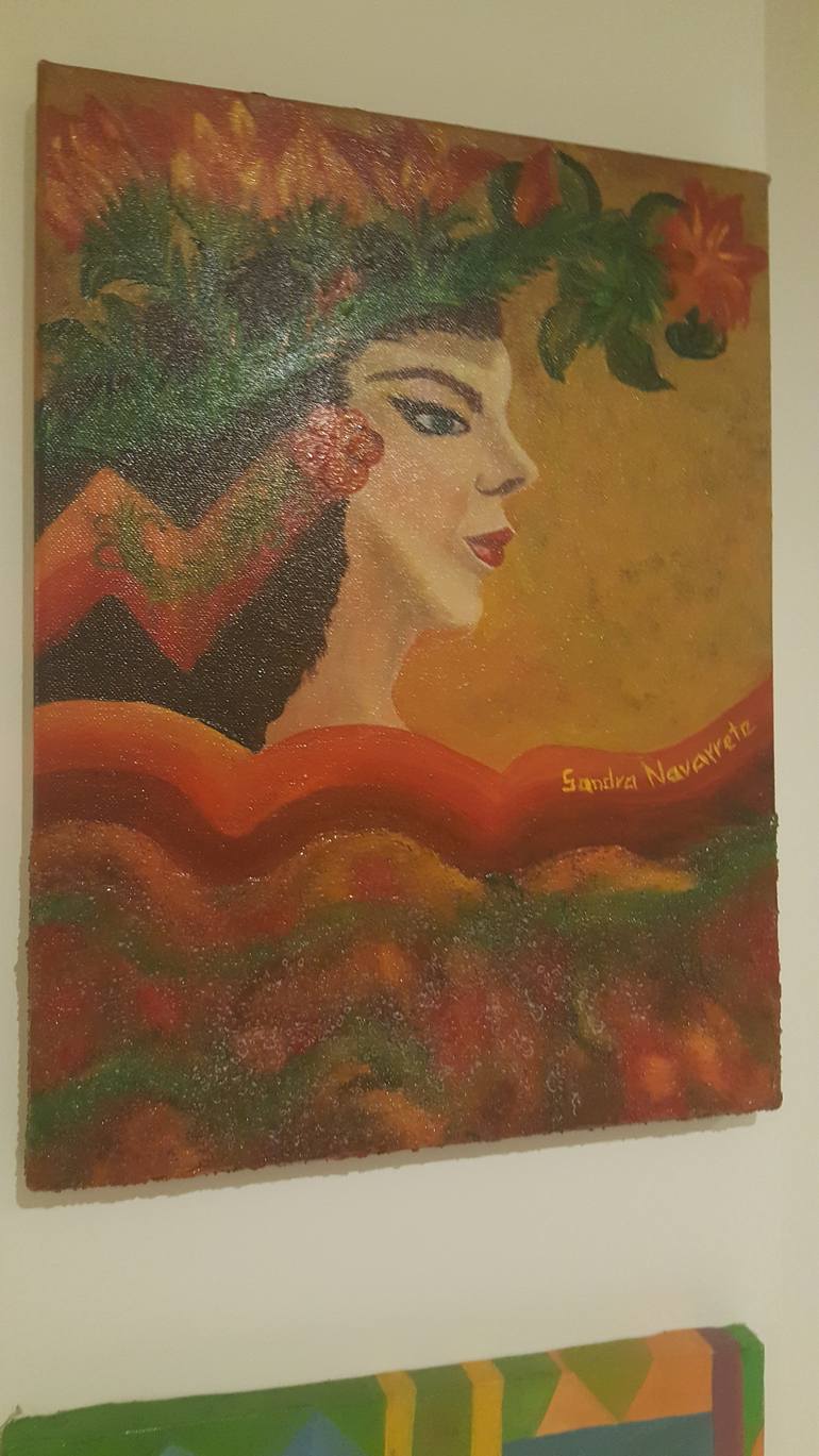 770x1369 Saatchi Art Mother Nature Painting By Sandra Navarrete - Mother Nature Painting