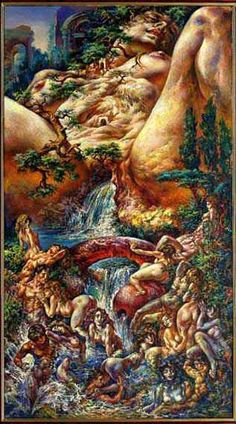 236x424 Tree Of Life 5 X 7 Print Of Beautiful Natural Female Earth Energy - Mother Nature Painting