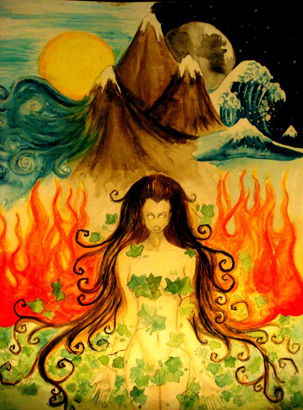 600x811 Wrath Of Mother Nature By Oddazn - Mother Nature Painting