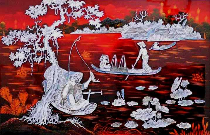 717x460 Lpt6 - Mother Of Pearl Painting