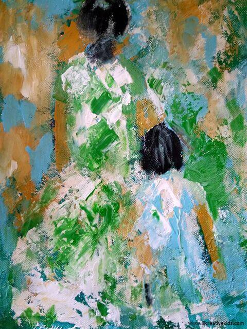 480x640 Paint Mother And Child For Mother's Day - Mother Painting
