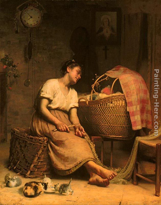 630x800 Paul Peel Mother Love Painting Anysize 50% Off - Mother Painting