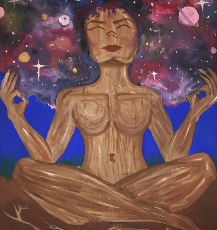 755x800 Mother (Canvas) - Mother Painting Images