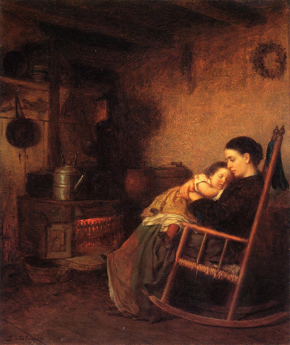 1000x1187 Mother And Child 1869 Painting Eastman Johnson Oil Paintings - Mother Painting Images