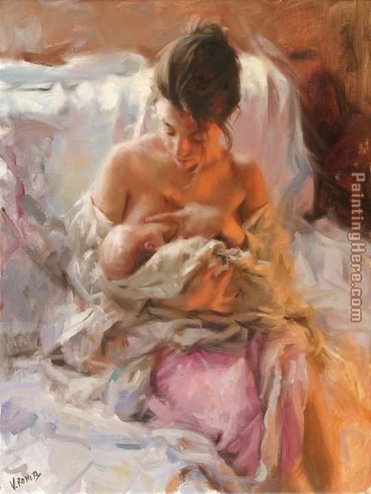 541x720 Vicente Romero Redondo Young Mother Painting Anysize 50% Off - Mother Painting Images