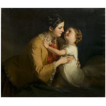 355x355 Good Morning Mamma!' A Mother And Child Caressing Halle, Samuel - Mother Painting Images