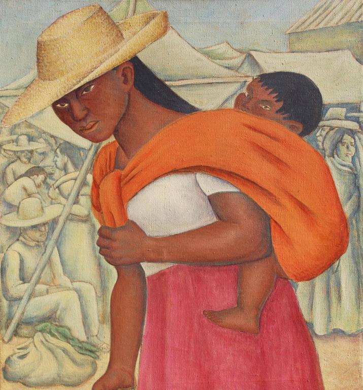 715x768 Jesus Ortiz Tajonar, Mother And Child - Mother Painting Images