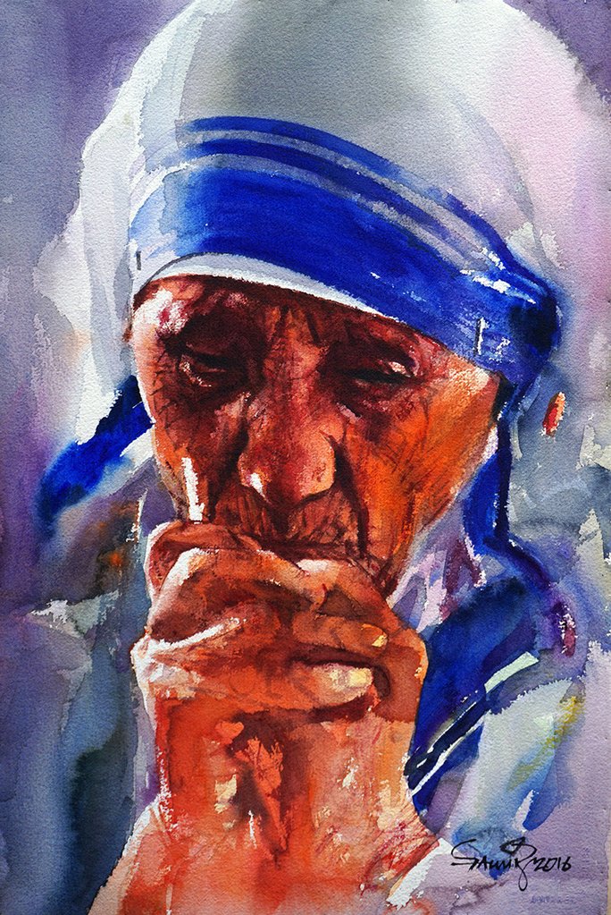 684x1023 Buy Mother Teresa Online Soulfulartdesigns - Mother Teresa Painting