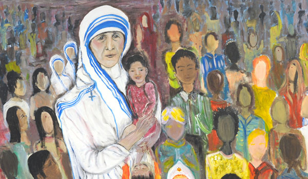 600x350 Mother Teresa Home Diocese Of Buffalo - Mother Teresa Painting