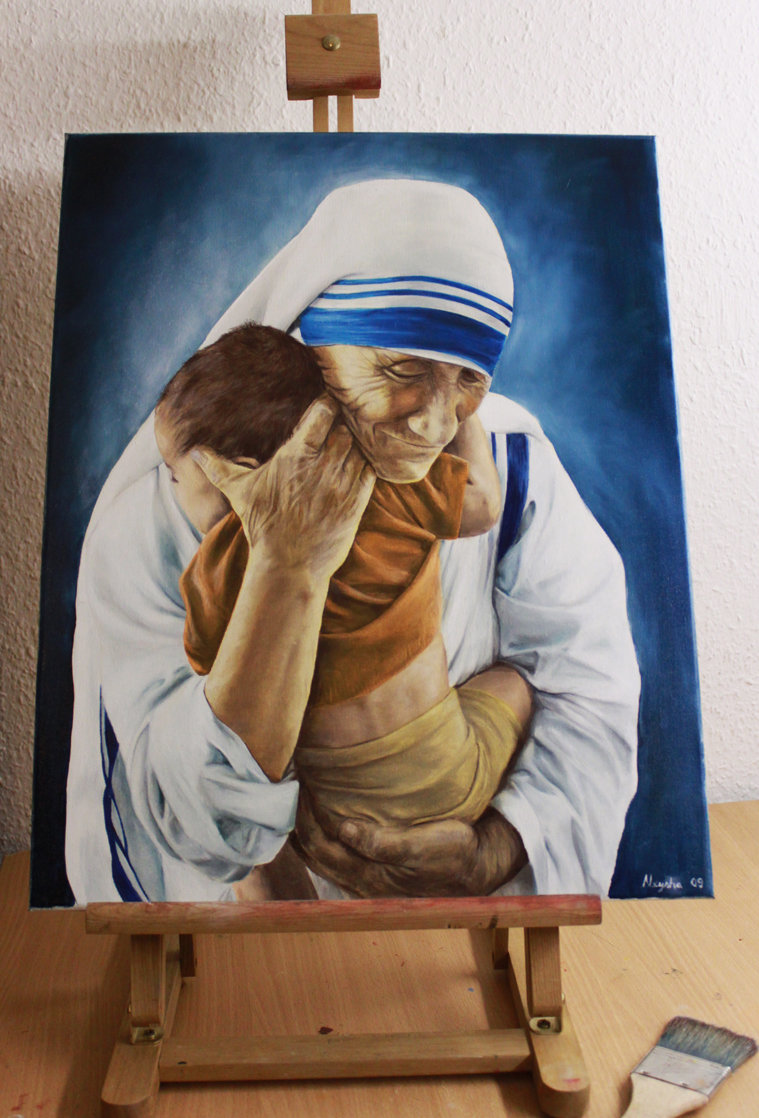 759x1118 Mother Teresa By Neysha Sheyla - Mother Teresa Painting