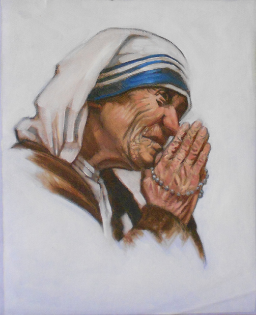 Mother Teresa Painting at PaintingValley.com | Explore collection of ...