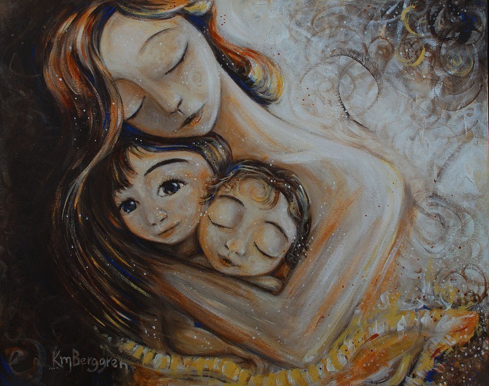 1000x788 Interview With Motherhood Artist Katie M. Berggren Natureal Mom - Motherhood Painting
