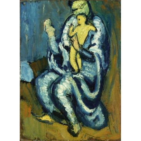 458x458 Motherhood By Pablo Picasso Oil Painting Art Gallery - Motherhood Painting