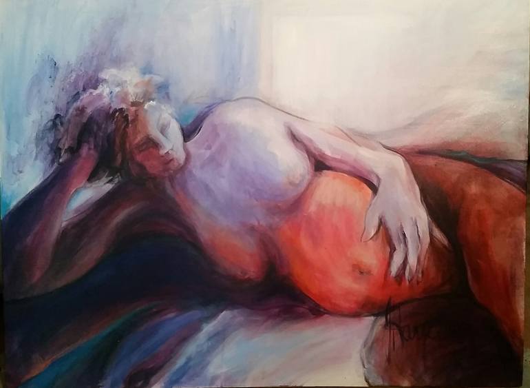 770x563 Saatchi Art Motherhood Painting By Janet Hayden - Motherhood Painting