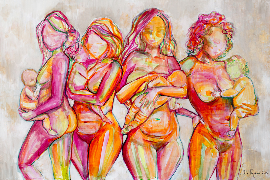 900x600 Fearless Motherhood Print Chloe Trayhurn - Motherhood Painting